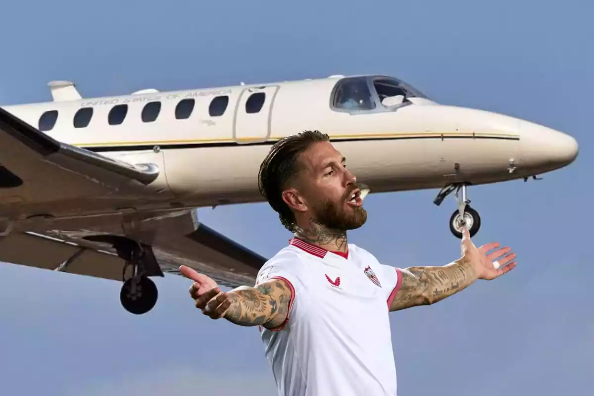 Sergio Ramos i el seu avió privat