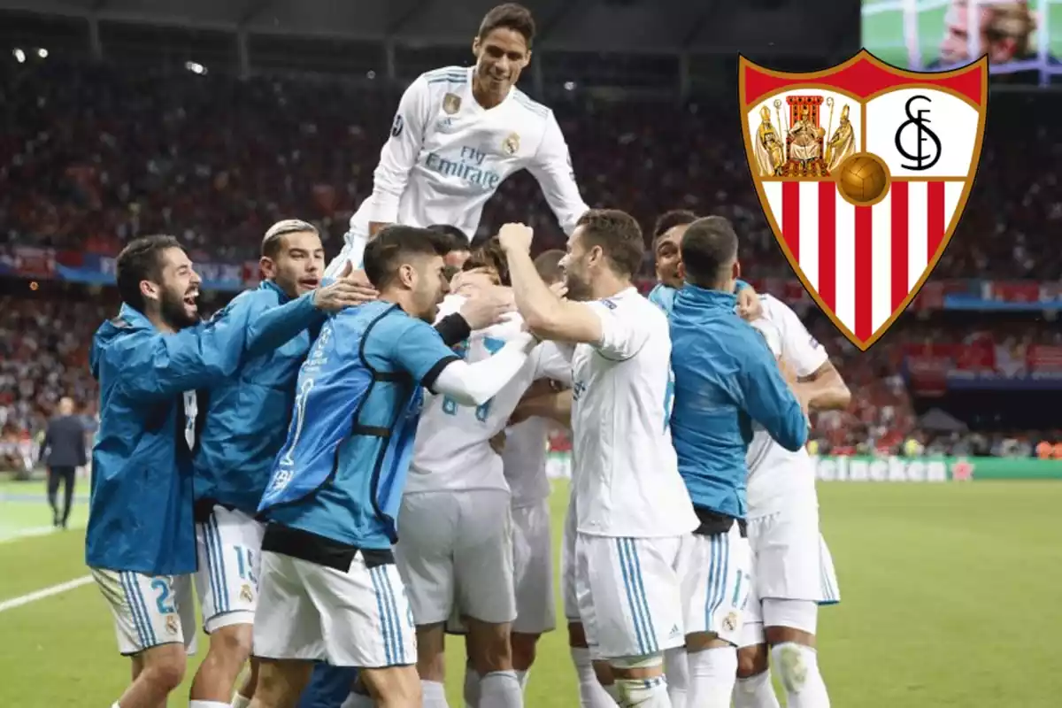 Jugadors del Reial Madrid celebrant un gol el 2018