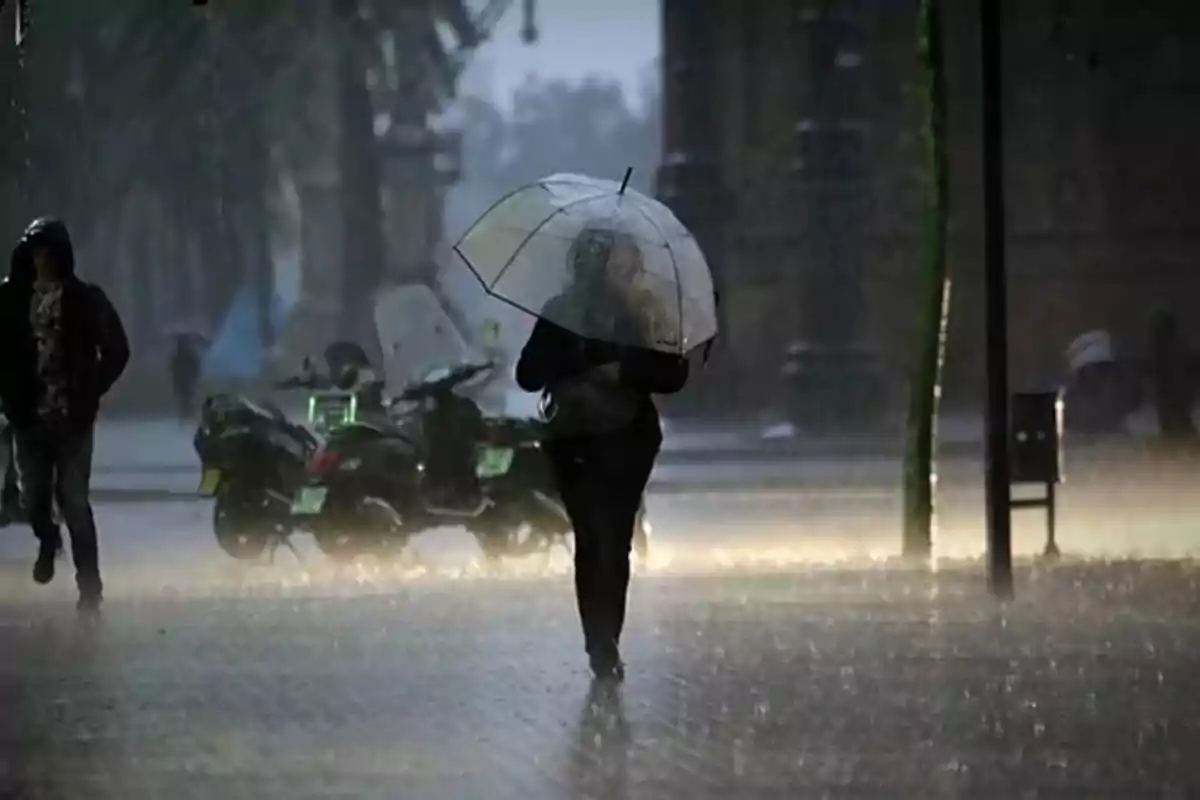 Pluja a Barcelona