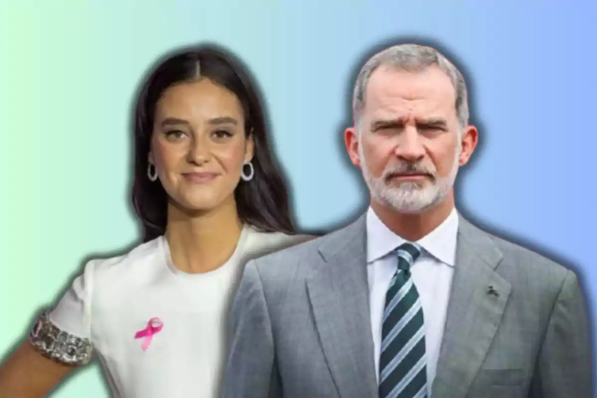 Victòria Federica i el rei Felip VI