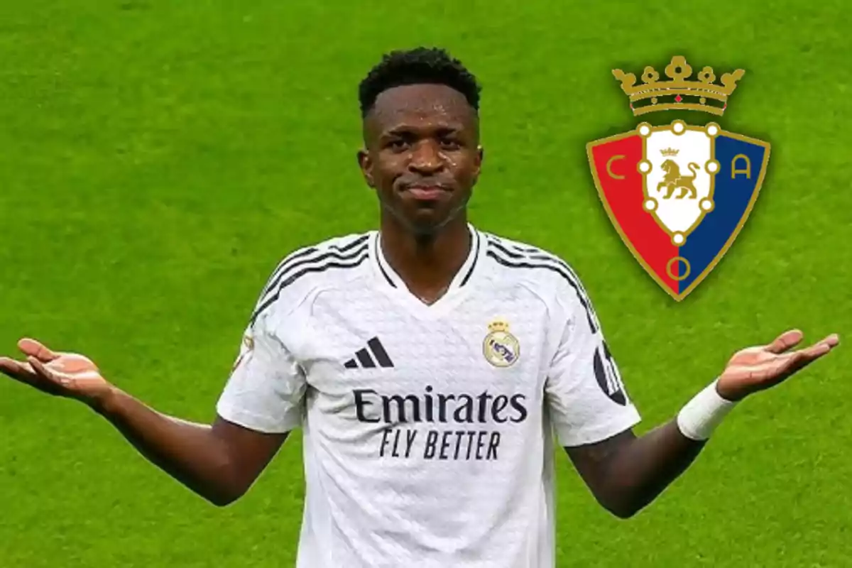 Vinicius y el escudo de Osasuna