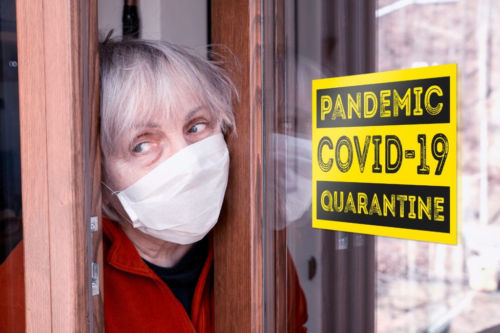 Persona afectada pel covid