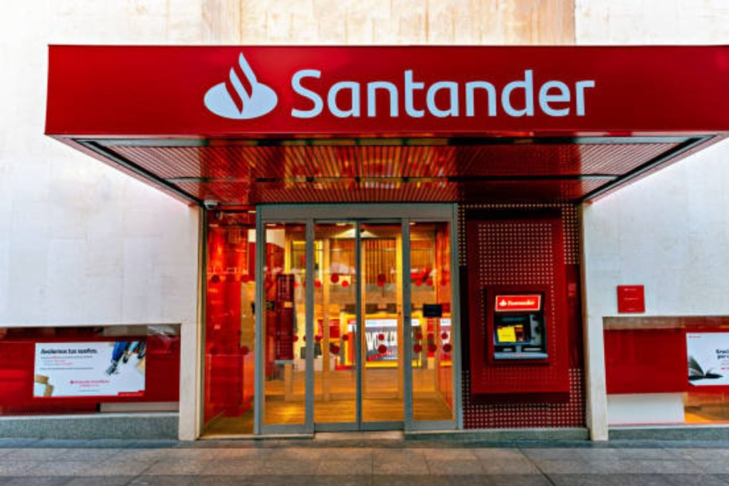Una oficina del Banco Santander