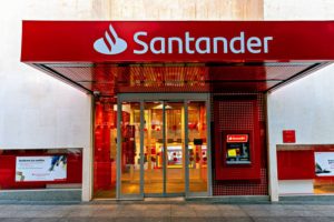 Una oficina del Banco Santander