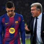 Joan Laporta esbroncant Ferran Torres