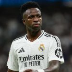 Vinícius durant un partit amb el Reial Madrid