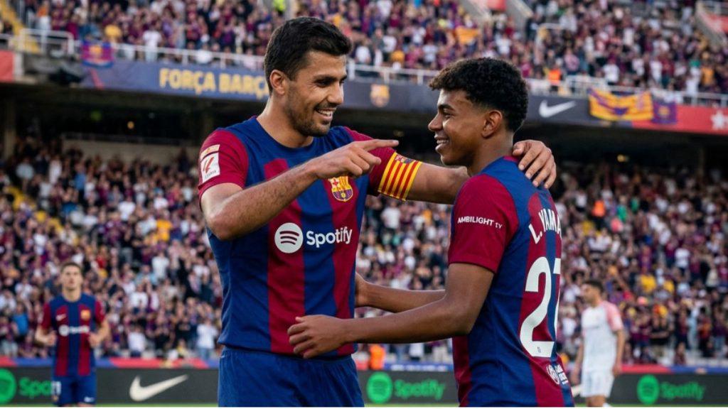 Rodri i Lamine Yamal donaran moltes alegries al Barça